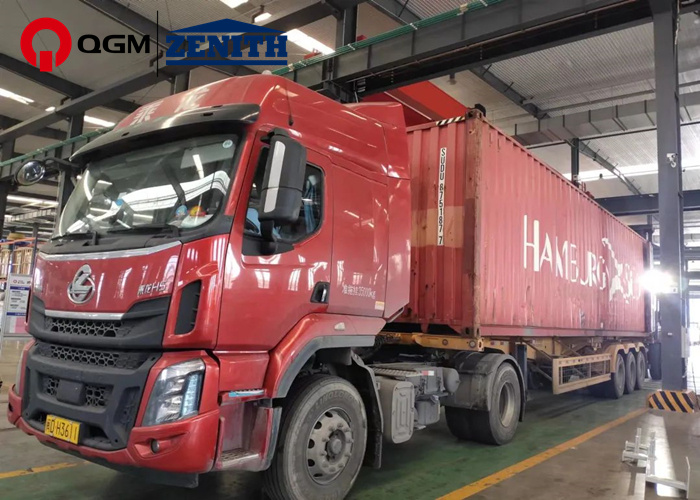 项目发货| 3年2度合作，凯发网站股份QT10全自动生态砌块成型加高机生产线发货孟加拉，助力河道治理项目建设