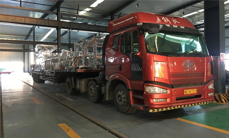 项目发货|凯发网站股份两套QT10全自动砌块成型机生产线于河北已经进入安装调试阶段